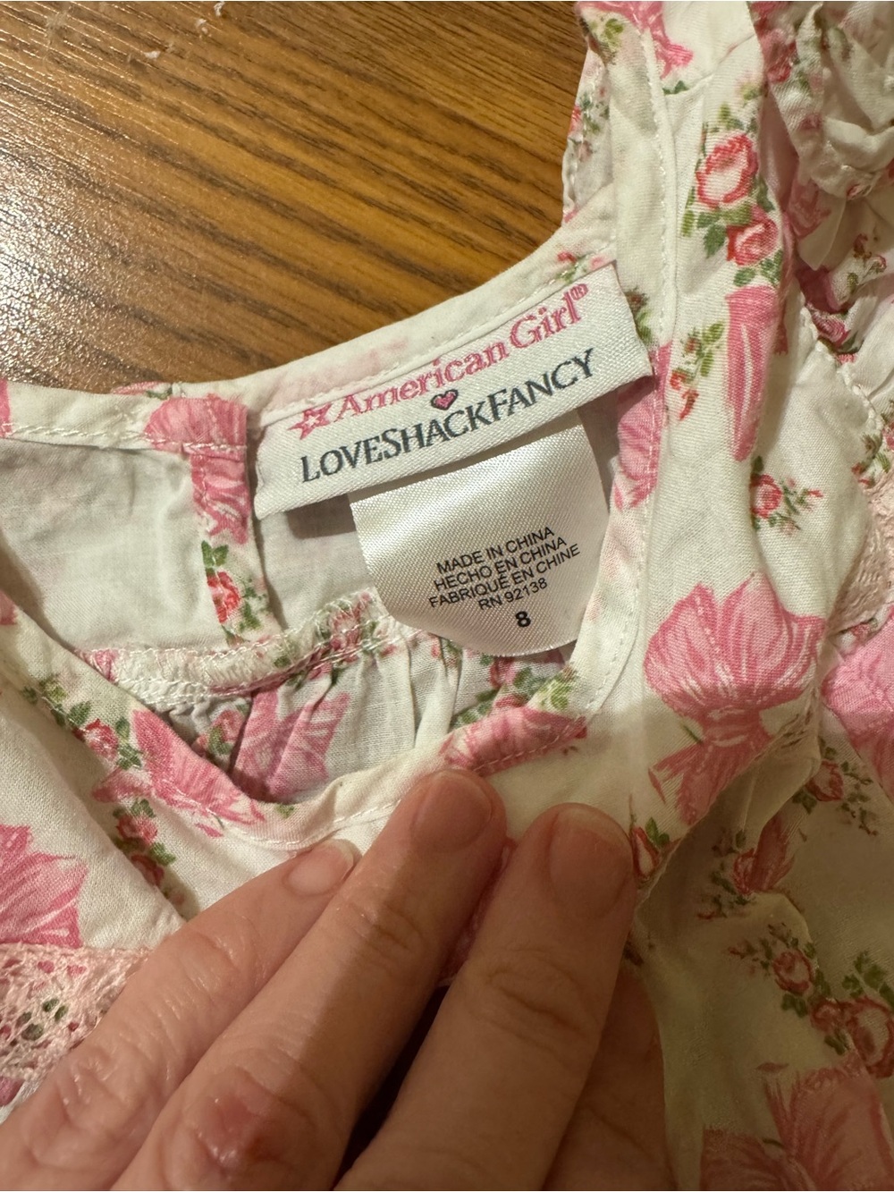 Love shack fancy x American girl skirt set PLAY some stains - Picture 4 of 4
